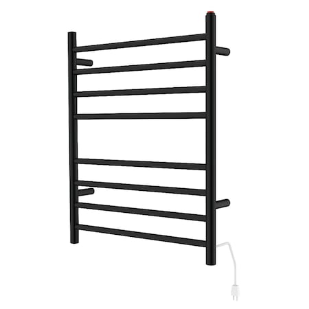Kingston Brass Templeton Wall Mount Hardwired or Plug-In Towel Warmer, Black TWW3624MB